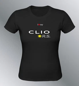 Tee shirt personnalise Clio RS 2016 S M L XL XXL femme auto sport trophy cup - Photo 1/5