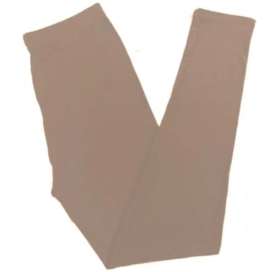 Leggings marrón liso suave mantecoso talla única S M L marrón liso suave mantecoso OS Foto 1 de 2