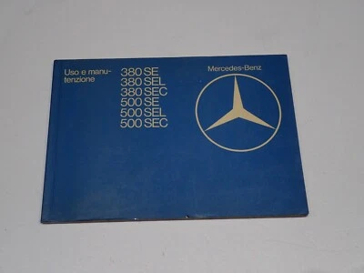 MERCEDES BENZ 380 SEC 500 SEC LIBRETTO USO E MANUTENZIONE 1981 - Immagine 1 di 4