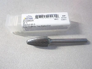 M.A. Ford (45500020) 1/2" x 1" x 3" OAL Ball Nose Tree Single Cut Abrasive Bur - Picture 1 of 3