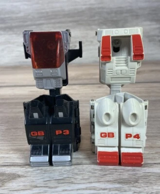 1985 GoBots Power Suits GBP3 Grungy GBP4 Set Bandai Action Figure Original  - Image 1 of 4