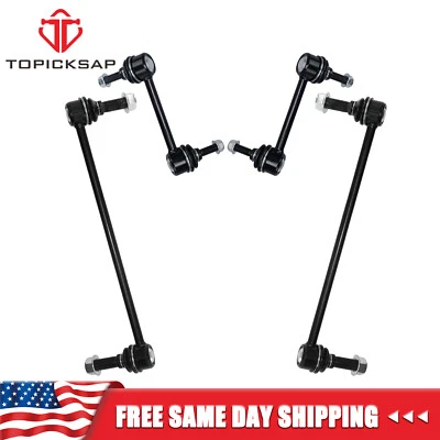 Eslabones de extremo de barra estabilizadora delantera y trasera 4 piezas para Ford Taurus Flex Lincoln MKS MKT de 10-16 Foto 1 de 4