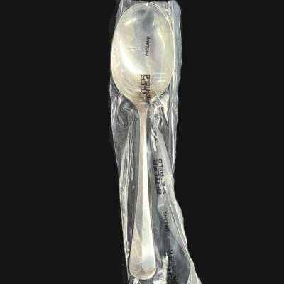 Cuchara sopera mayordomo QUEEN ANNE BRILLANTE 7" NUEVA NUNCA USADA hecha Sheffield Inglaterra Foto 1 de 3