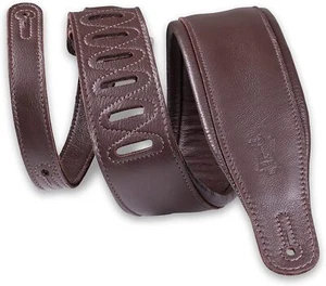 Correa de guitarra de respaldo de cuero marrón oscuro con prenda ancha Levy's Leathers de 3,25 - Imagen 1 de 3