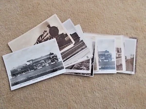 JOB LOT OF 20 VINTAGE BLACK & WHITE STEAM RAILWAY POSTCARDS LOT 31 - Picture 1 of 9