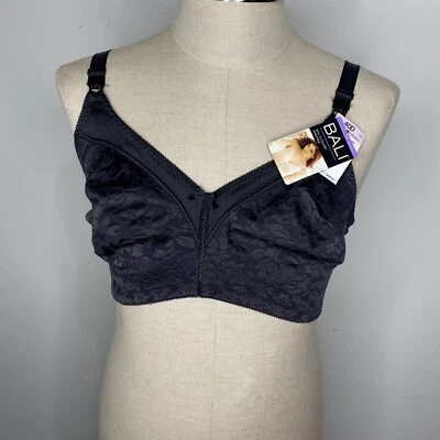 Nuevo Sujetador Bali 40D Negro Cobertura Completa Elevación Spa Color Inalámbrico Estilo DF3372 Foto 1 de 4