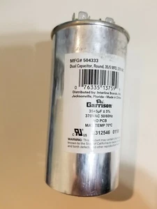Condensatore: Garrison 504333 Doppio Condensatore, Rotondo, 35+5 uF 370 VAC 50/60Hz - Foto 1 di 4