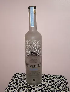 Vintage LEERE Belvedere 6 Liter Methusalem Größe Wodka Glas Flasche Werbung - Bild 1 von 8