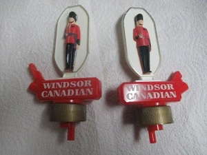 2 Windsor Canadian Whiskey Grenadier Topper Pourers Barware 5" high - Picture 1 of 6