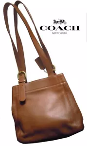 COACH 4157 Vintage Old Shoulder Bag Brown Leather Authentic Used From Japan SO - Picture 1 of 6