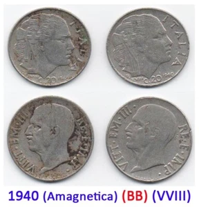 37 Monete da 20 cent Impero con bordo rigato Vitt. Eman III - Regno d'Italia - Foto 1 di 9