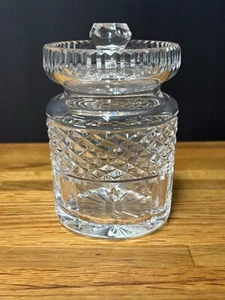 Vintage Waterford Kristall Marmelade Honig Gelee Glas mit Deckel Gothic Schrift Neuwertig !! - Bild 1 von 9
