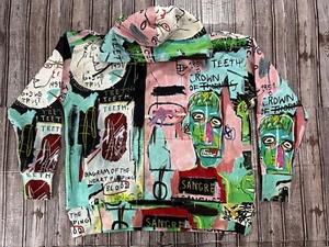 Rome Pays Off x Jean Michel Basquiat “In Italian” All-Over Hoodie sz M NWT $225 - Picture 1 of 7