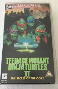 Tmnt VHS Rare Teenage Mutant Ninja Turtles II Secret Of The Ooze Video 90s UK - Bild 1 von 7