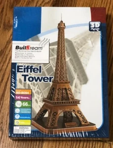 Buildream EIFFEL TOWER 3D Puzzle 66 Pieces Paris France Architecture BRAND NEW - Picture 1 of 2