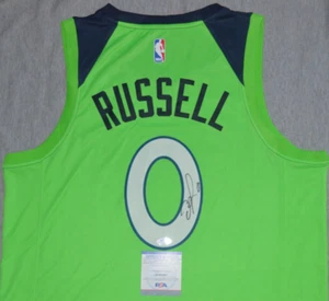 D'Angelo Russell Autographed Signed Jersey PSA COA Minnesota TImberwolves NBA - Picture 1 of 8