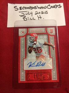 KeiVarae Russell 2016 Panini Thronfolger RC Autogramm - Bild 1 von 2