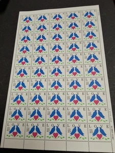 Scott #2440 Love Birds Sheet of 50 Stamps - MNH - Picture 1 of 2