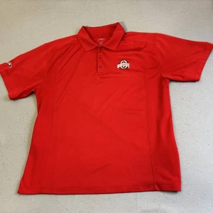 Ohio State Buckeyes rotes Poloshirt Herren Large Logo Golf Performance NCAA Shirt - Bild 1 von 8