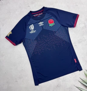 England Rugby Shirt Jersey World Cup France 2023 by Umbro size Small - Picture 1 of 18