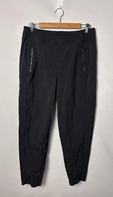 Pantalones de chándal Athleta Trekkie North para mujer 10 negros de nailon bolsillos viaje senderismo Foto 1 de 4