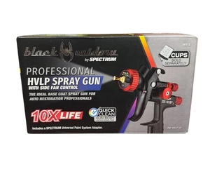 Pistola pulverizadora Black Widow de Spectrum Professional HVLP #56152 nueva en caja - Imagen 1 de 5