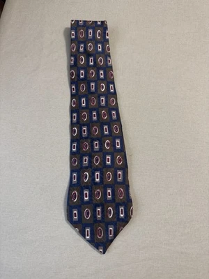 Corbata para hombre Zylos George Machado multicolor geométrica 100 % seda italiana Foto 1 de 4