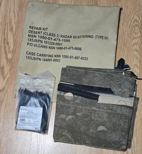 US Military Desert Camouflage Screening System Radar Scattering Ulcam Repair Net - Picture 1 of 7