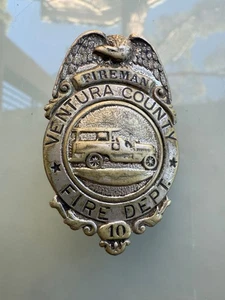 Distintivo vigili del fuoco Early Ventura County California - Foto 1 di 5
