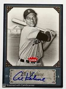 Fleer Greats of the Game 2006 automático Al Kaline #1 autógrafo Salón de la fama Tigres de Detroit - Imagen 1 de 2