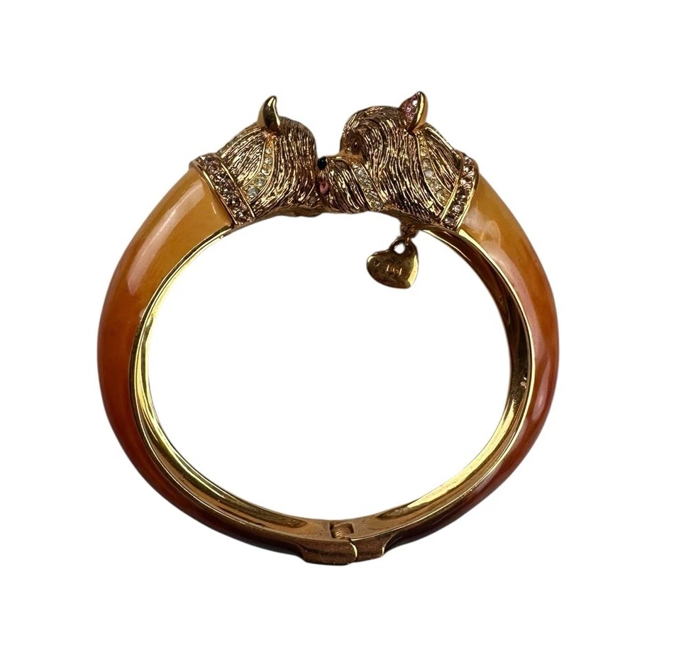 Brazalete con bisagras Bradford Exchange Sophistipups I Love My Yorkie Foto 1 de 4