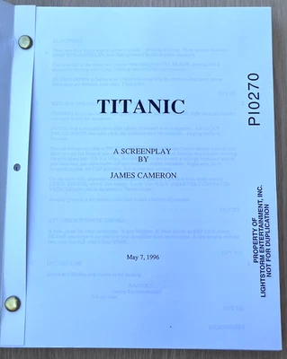 1996 Titanic by James Cameron Original Movie Script Screenplay Lightstorm Rare - Image 1 of 4