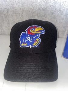 Cappello regolabile nero University of Kansas Jayhawks NCAA Athletic da uomo - Foto 1 di 5