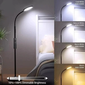 Stehlampe Lesen Stehend Superhell Dimmbar LED Verstellbar Leuchte + Fernbedienung - Bild 1 von 5