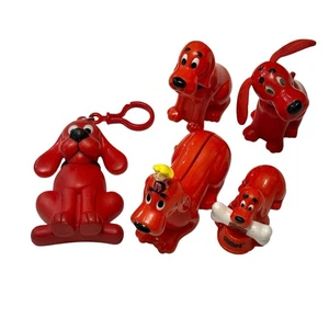 Clifford il Grande Cane Rosso Lotto di 5 Giocattoli - Vintage Scolastico 2000-2003 - Foto 1 di 12