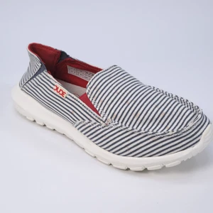 Hey Dude Ava scarpe donna slip-on tessuto leggero blu a righe taglia UK 3 EU 36 - Foto 1 di 24