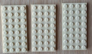 Lego 3 x Platte 4x8 beige 3035 Bauplatte Grundplatte Zubehör Basic - Bild 1 von 1