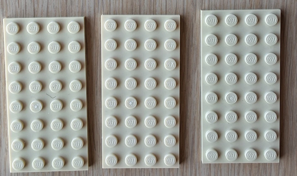 Lego 3 x Platte 4x8 beige 3035 Bauplatte Grundplatte Zubehör Basic - Bild 1 von 1