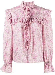 Philosophy di Lorenzo Serafini rosa Liberty Blumen Rüschen Shirt Größe 0 - Bild 1 von 7