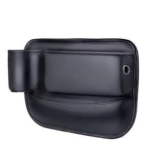 Premium Leather Car Seat Gap Filler Organizer, Cup Holder Gap Bag Storage Box... - Picture 1 of 7
