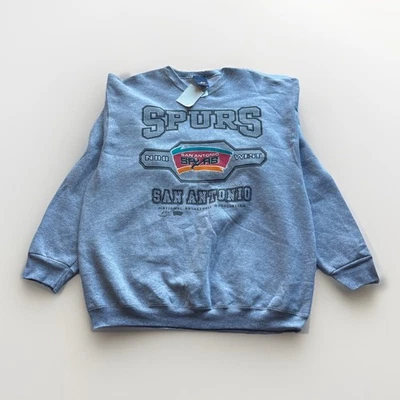 Vintage 1990s San Antonio Spurs Pro Player NBA Crewneck Sweatshirt XL New w/Tags - Image 1 of 4