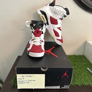 Nike Air Jordan 6 Retro Carmine 2021 CT8529-106 Herren Größe 9 Gebraucht - Bild 1 von 8