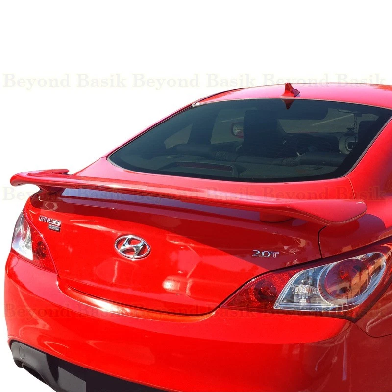 Para Hyundai Genesis 2010-2014 2015 2016 cupé alerón estilo fábrica con imprimación en L Foto 1 de 4