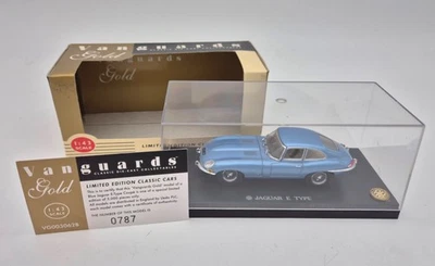 Vanguards Gold 1:43 Jaguar E Type Blue Diecast Boxed Car - Image 1 of 4
