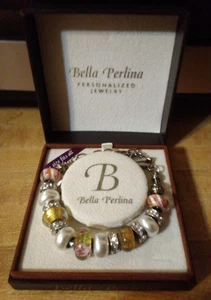 Pulsera BELLA PERLINA De Colección Cuentas de Vidrio Plata Rosa NUEVA EN CAJA Talla Única-Se Adapta a Todos - Imagen 1 de 16