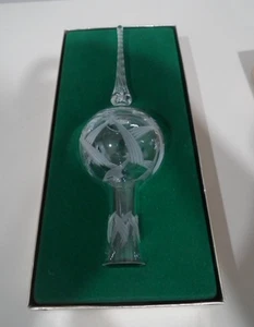 1989 LENOX CRYSTAL CHRISTMAS LIGHTS CHRISTMAS TREE TOPPER IN BOX - Picture 1 of 14