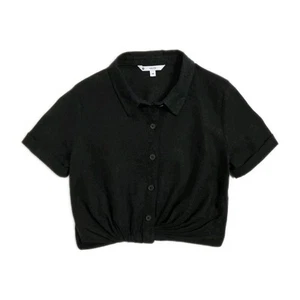 Girl's Black Knit Shrug - Youth 8, Open Knit Shrug - Picture 1 of 9