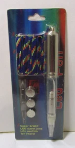 LED Leuchtstift auf Schlüsselband mit Batterien - New Old Stock - Bild 1 von 3