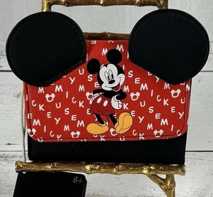 Loungefly Disney Mickey Mouse Ohren Figural Snap Geldbörse Neu - Bild 1 von 7