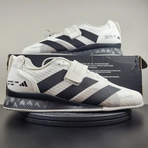 Adidas Adipower Weightlifting 3 Gym Training Shoes White Black GY8926 Men’s Sz 8 - Picture 1 of 8
